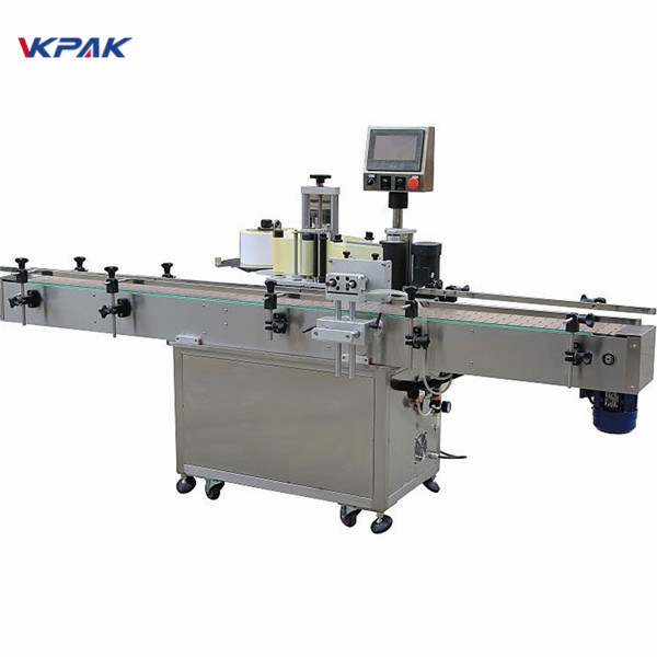 Automatický olejový vertikální samolepicí stroj na označování kulatých lahví