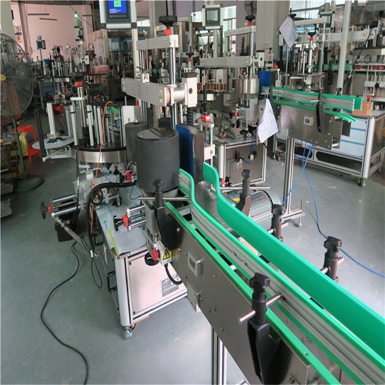 Čína oboustranný samolepicí samolepicí stroj na značení lahví 190 mm výška max. Dodavatel